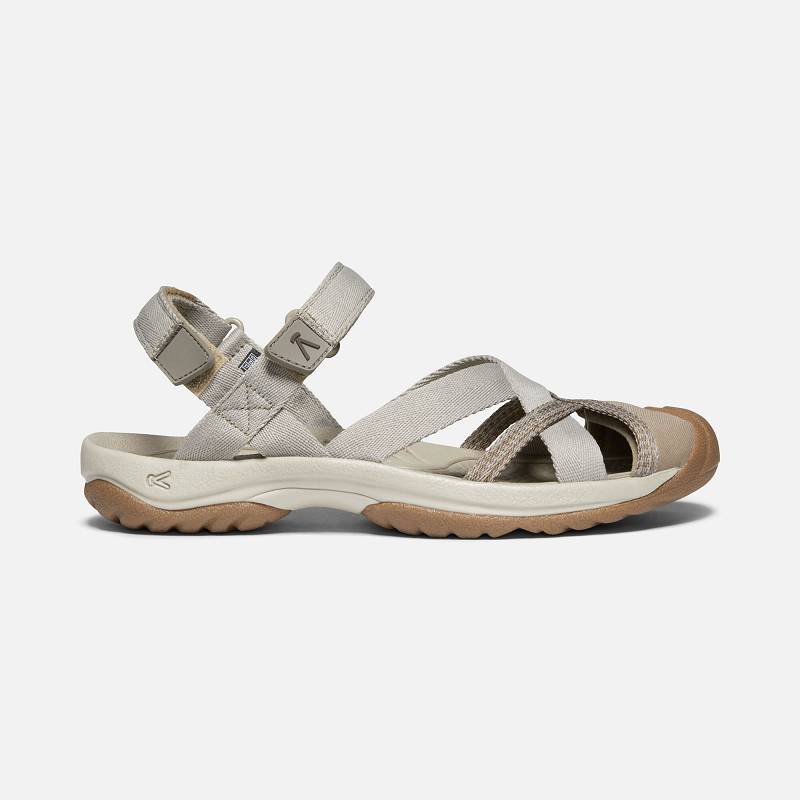 Keen Kira Ankle Strap Trekkingsandalen Damen DE-15426 Taupe - Keen Damenschuhe Braun